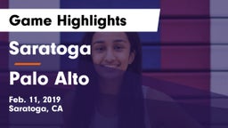Saratoga  vs Palo Alto  Game Highlights - Feb. 11, 2019