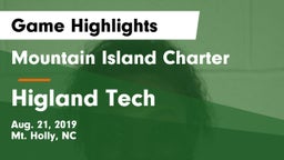 Mountain Island Charter  vs Higland Tech Game Highlights - Aug. 21, 2019
