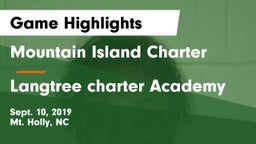 Mountain Island Charter  vs Langtree charter Academy Game Highlights - Sept. 10, 2019