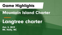 Mountain Island Charter  vs Langtree charter Game Highlights - Oct. 3, 2019