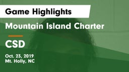 Mountain Island Charter  vs CSD Game Highlights - Oct. 23, 2019