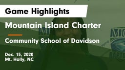 Mountain Island Charter  vs Community School of Davidson Game Highlights - Dec. 15, 2020