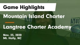 Mountain Island Charter  vs Langtree Charter Academy Game Highlights - Nov. 23, 2020
