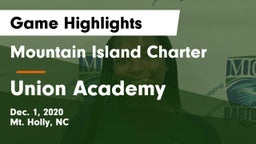 Mountain Island Charter  vs Union Academy Game Highlights - Dec. 1, 2020