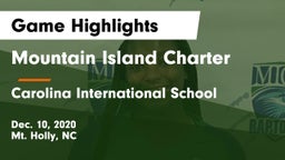 Mountain Island Charter  vs Carolina International School Game Highlights - Dec. 10, 2020