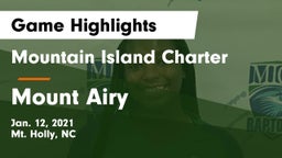 Mountain Island Charter  vs Mount Airy  Game Highlights - Jan. 12, 2021