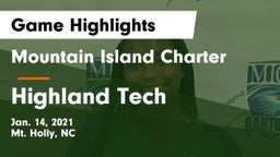 Mountain Island Charter  vs Highland Tech  Game Highlights - Jan. 14, 2021