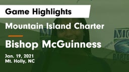 Mountain Island Charter  vs Bishop McGuinness Game Highlights - Jan. 19, 2021
