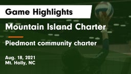 Mountain Island Charter  vs Piedmont community charter Game Highlights - Aug. 18, 2021