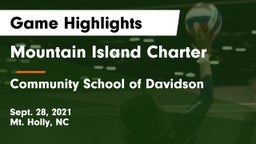 Mountain Island Charter  vs Community School of Davidson Game Highlights - Sept. 28, 2021