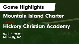 Mountain Island Charter  vs Hickory Christian Academy Game Highlights - Sept. 1, 2022