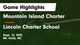 Mountain Island Charter  vs Lincoln Charter School Game Highlights - Sept. 13, 2022