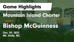 Mountain Island Charter  vs Bishop McGuinness Game Highlights - Oct. 29, 2022