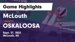 McLouth  vs OSKALOOSA  Game Highlights - Sept. 27, 2022