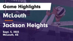 McLouth  vs Jackson Heights  Game Highlights - Sept. 5, 2023