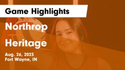 Northrop  vs Heritage  Game Highlights - Aug. 26, 2023