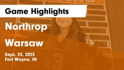 Northrop  vs Warsaw  Game Highlights - Sept. 23, 2023