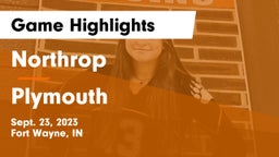 Northrop  vs Plymouth  Game Highlights - Sept. 23, 2023