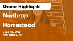 Northrop  vs Homestead  Game Highlights - Sept. 26, 2023