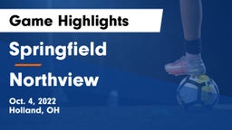 Springfield  vs Northview  Game Highlights - Oct. 4, 2022