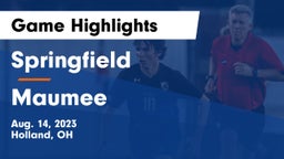 Springfield  vs Maumee  Game Highlights - Aug. 14, 2023
