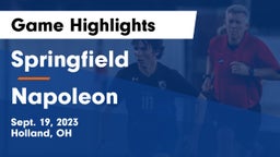 Springfield  vs Napoleon Game Highlights - Sept. 19, 2023