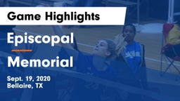 Episcopal  vs Memorial  Game Highlights - Sept. 19, 2020