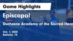 Episcopal  vs Duchesne Academy of the Sacred Heart Game Highlights - Oct. 1, 2020