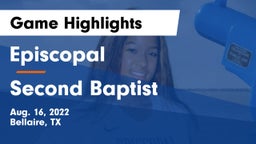 Episcopal  vs Second Baptist Game Highlights - Aug. 16, 2022