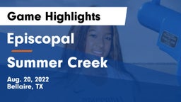 Episcopal  vs Summer Creek  Game Highlights - Aug. 20, 2022