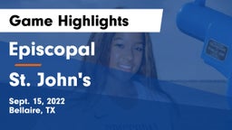 Episcopal  vs St. John's  Game Highlights - Sept. 15, 2022