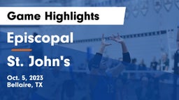 Episcopal  vs St. John's  Game Highlights - Oct. 5, 2023