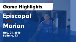 Episcopal  vs Marian Game Highlights - Nov. 26, 2019