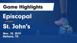 Episcopal  vs St. John's  Game Highlights - Nov. 18, 2019