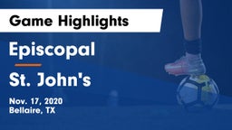 Episcopal  vs St. John's  Game Highlights - Nov. 17, 2020