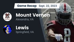 Recap: Mount Vernon   vs. Lewis  2023