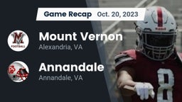 Recap: Mount Vernon   vs. Annandale  2023