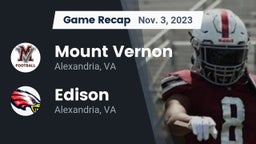 Recap: Mount Vernon   vs. Edison  2023