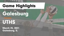 Galesburg  vs UTHS Game Highlights - March 25, 2021