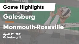 Galesburg  vs Monmouth-Roseville  Game Highlights - April 12, 2021