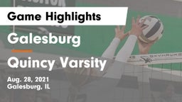 Galesburg  vs Quincy Varsity Game Highlights - Aug. 28, 2021