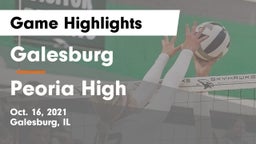 Galesburg  vs Peoria High Game Highlights - Oct. 16, 2021