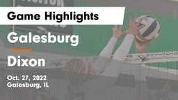 Galesburg  vs Dixon  Game Highlights - Oct. 27, 2022