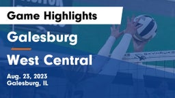 Galesburg  vs West Central  Game Highlights - Aug. 23, 2023