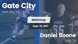 Matchup: Gate City High vs. Daniel Boone  2017