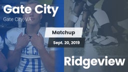 Matchup: Gate City High vs. Ridgeview 2019