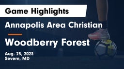 Annapolis Area Christian  vs Woodberry Forest  Game Highlights - Aug. 25, 2023