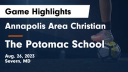 Annapolis Area Christian  vs The Potomac School Game Highlights - Aug. 26, 2023