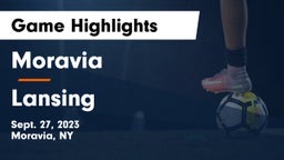 Moravia  vs Lansing  Game Highlights - Sept. 27, 2023