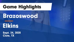 Brazoswood  vs Elkins  Game Highlights - Sept. 24, 2020
